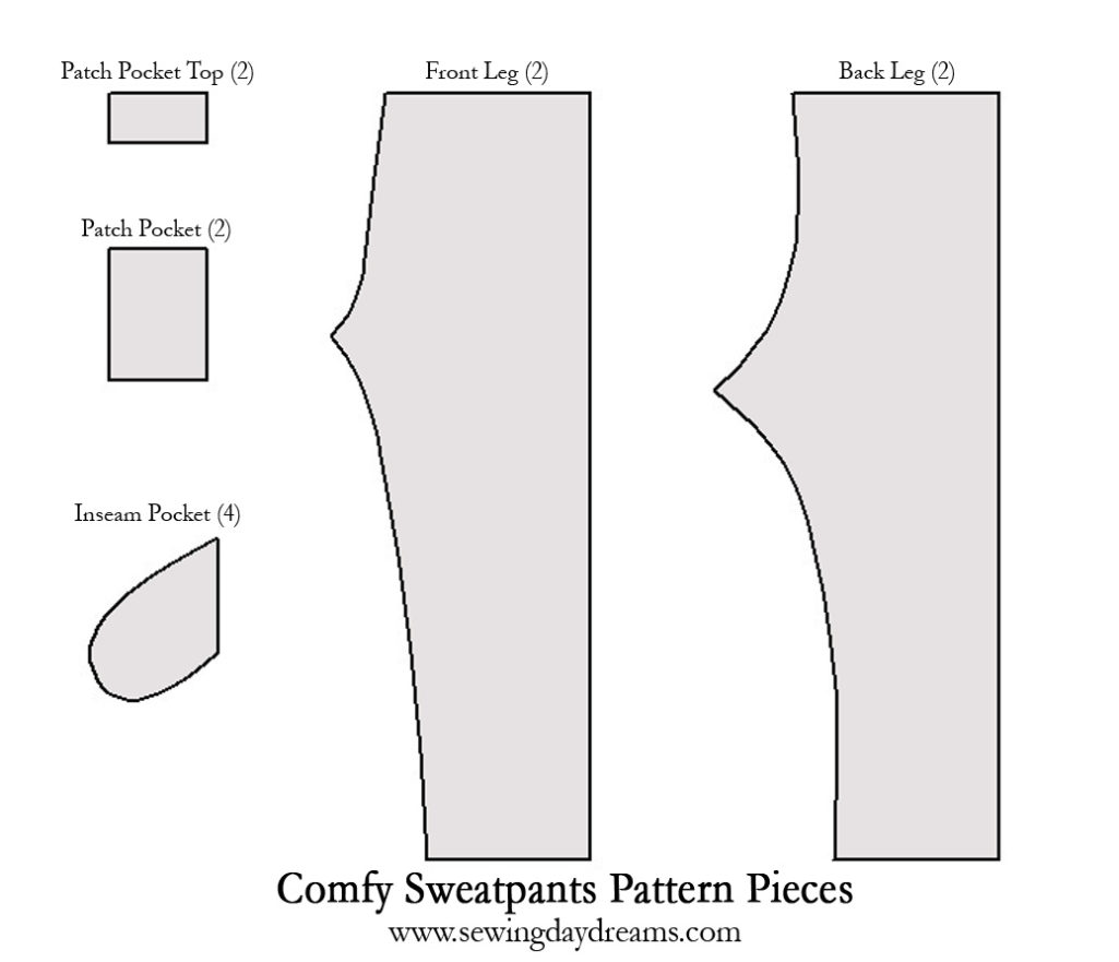 32  Sweatpants Free Sewing Pattern JoaoSaffron