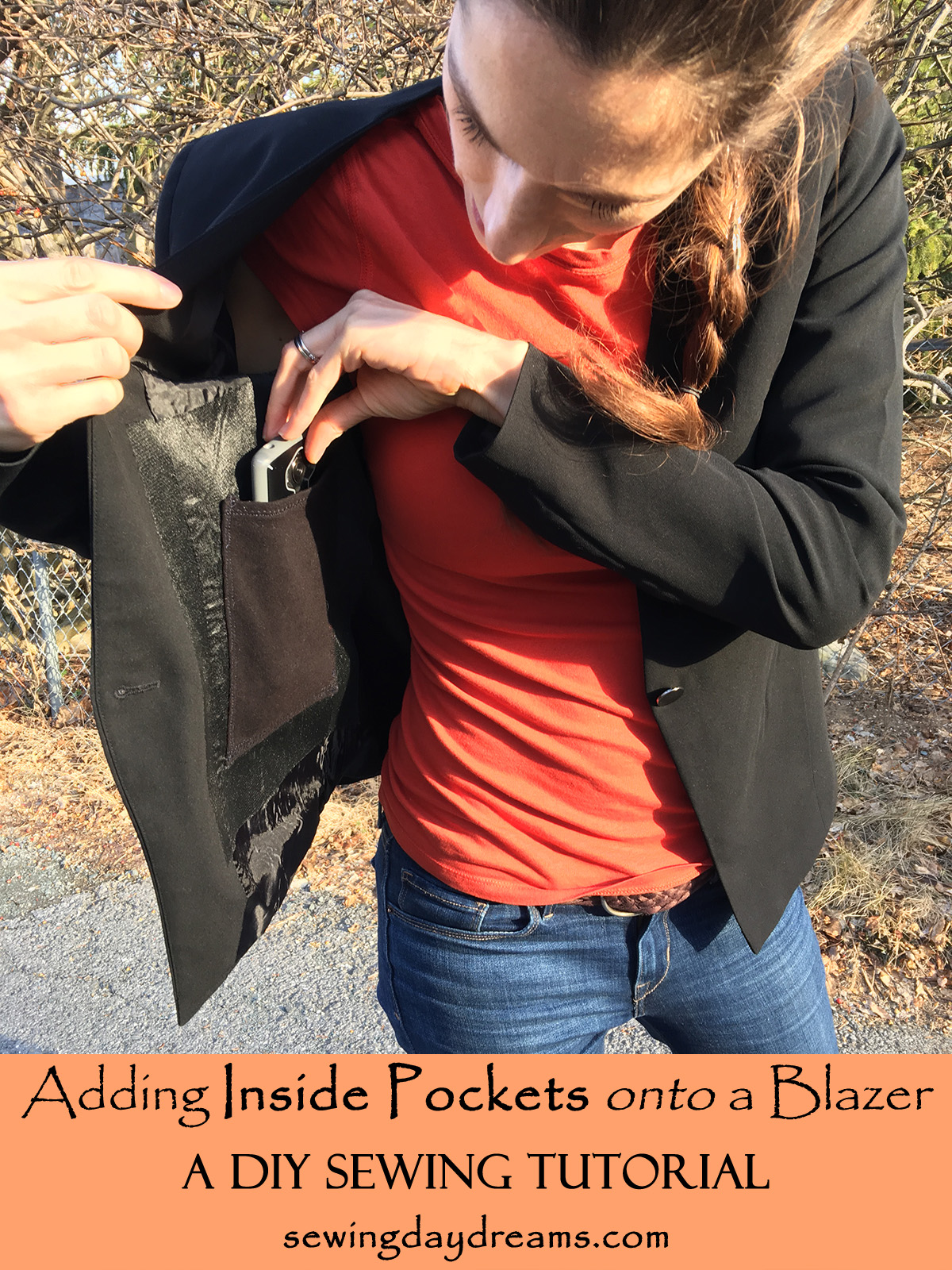 DIY - Adding Inside Pockets onto a Blazer