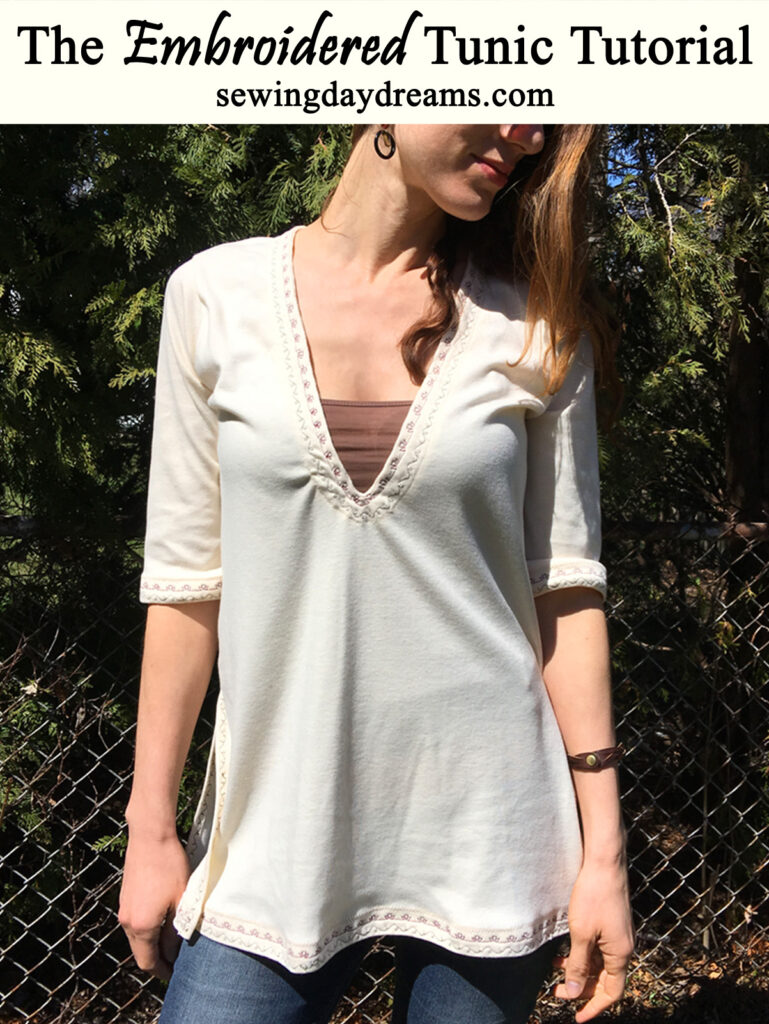 Diy The Embroidered Tunic Tutorial Sewing Daydreams 2080
